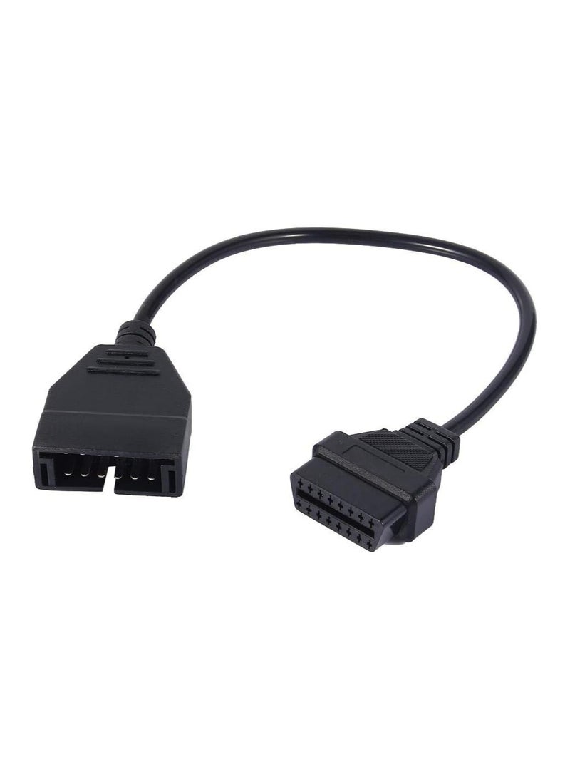 GM Car 12 Pin to OBDII 16 Pin Cable Diagnosis OBD II Adapter Scanner Dlc Cable Connector - Image 4