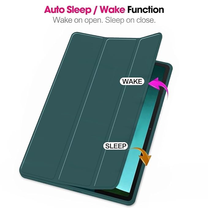 ProElite Cover for Xiaomi Redmi Pad 2 11 inch Case, Soft Flexible Flip Case Cover for Xiaomi Redmi Pad 2 11 inch with Pen Holder, Support Auto Sleep Wake, [Recoil Series] - Dark Green - Image 2