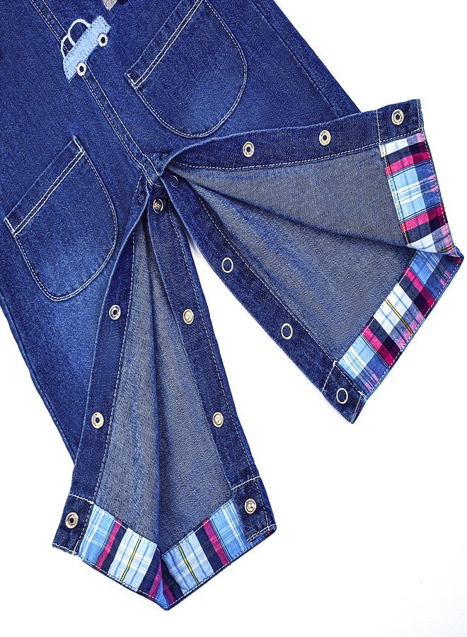 Peacolate 6M-3Y Baby Boy Thin denim overalls 1pcs Jumpstuis Kids pants (Car, 18-24M) - Image 5