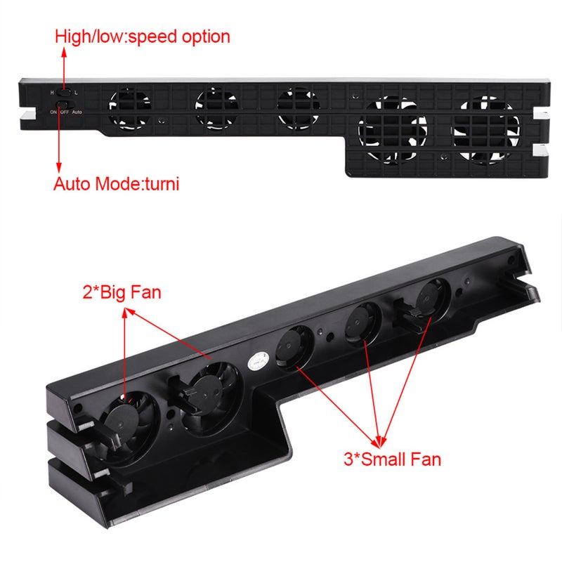 مروحة تبريد ذات خمسة روابط وسيطرة حرارية سوبر توربو لجهاز بلاي ستيشن 4 برو (Playstation PS4 Pro) - Image 3