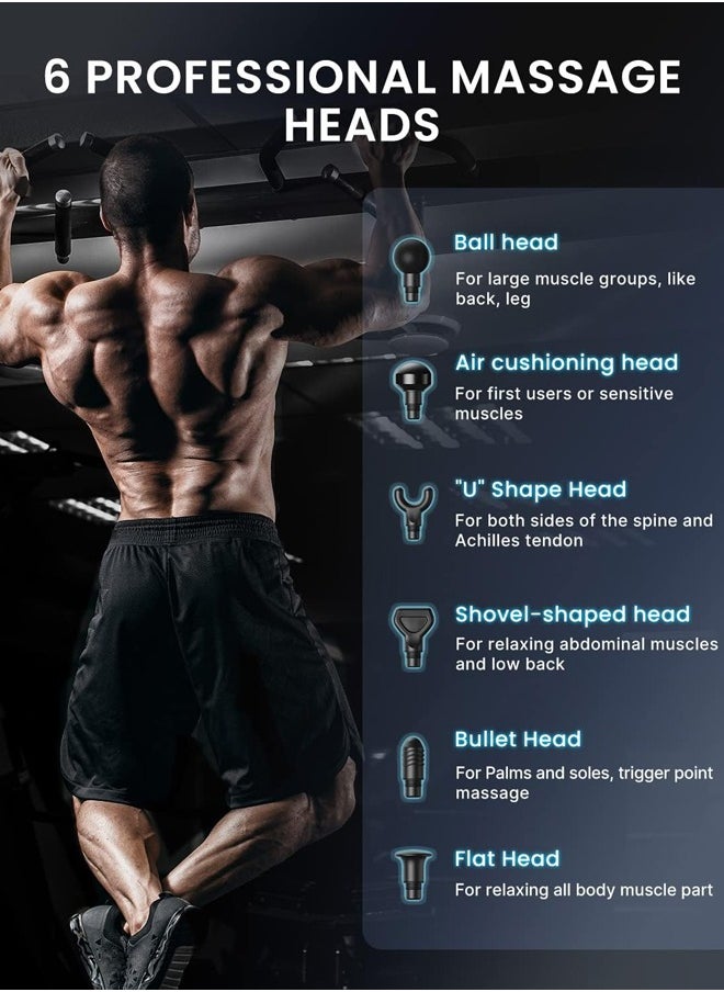 RENPHO مسدس تدليك RENPHO Power للأنسجة العميقة، هدايا عيد الأم، مسدس تدليك العضلات المؤهل من FSA HSA للرياضيين، مسدس تدليك كهربائي محمول باليد، شاشة لمس LED هدية للرجال - رمادي  - Image 4
