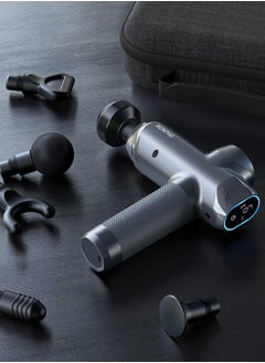 RENPHO RENPHO Power Massage Gun Deep Tissue, Mothers Day Gifts FSA HSA Eligible Percussion Muscle Massage Gun for Athletes, Portable Electric Handheld Massager Gun, LED Touch Display Gift for Men - Gray  - Image 3