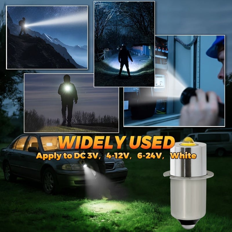 Non Polarized LED Flashlight Bulb 4-12V White for P13.5S PR2P - Image 3