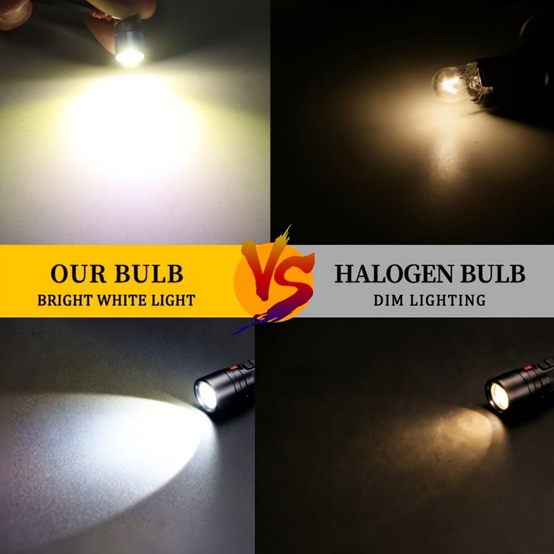Non Polarized LED Flashlight Bulb 4-12V White for P13.5S PR2P - Image 5