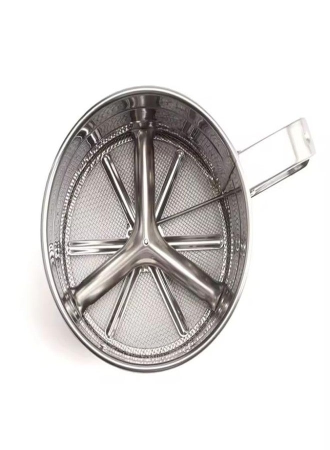 Evona Stainless Steel Flour Sifter l Semi-automatic Creative Fine Mesh Flour Sieve Baking l Flour Sieve Hand Press Atta Chhani for Flour, Baking Cakes, Bread, Sugar & Coffee – Baking Tools for Kitchen - Image 2