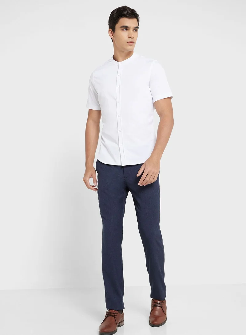 Robert Wood Mens Knitted Fab Half Sleeve Shirt