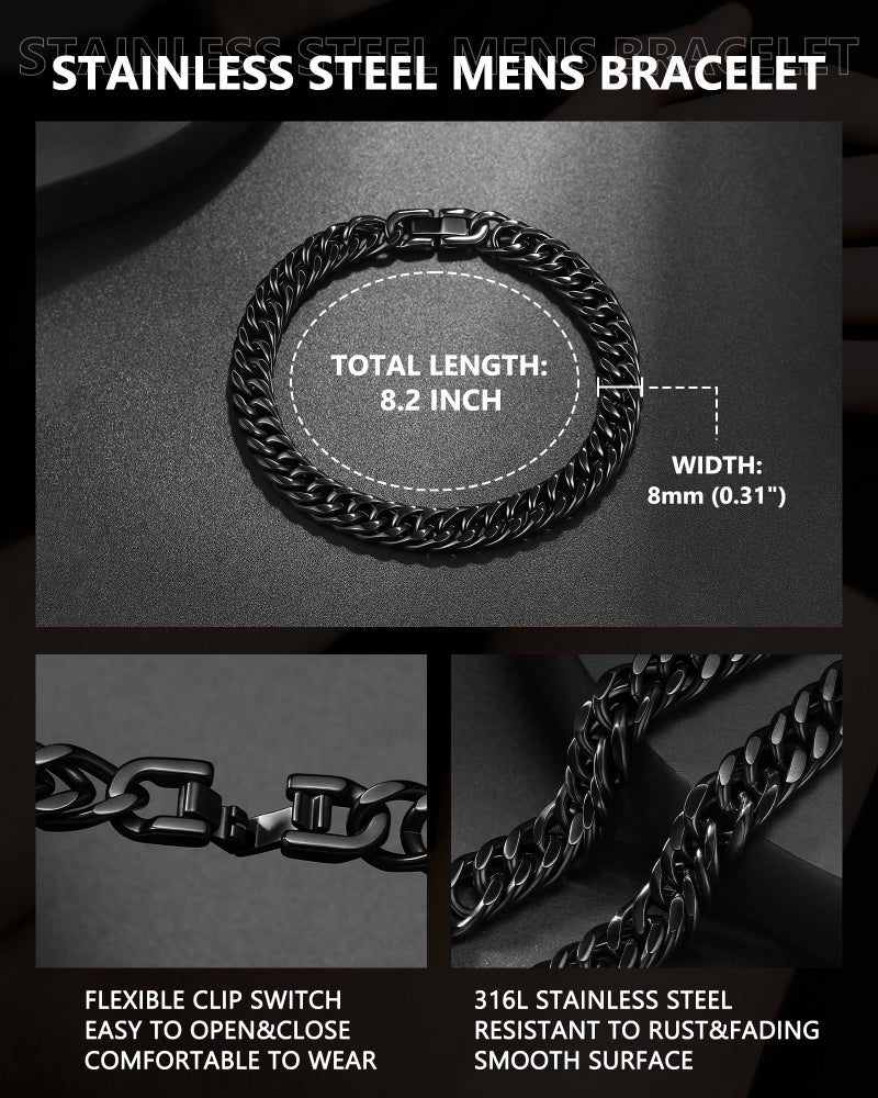 UNGENT THEM Promise Bracelet Gifts for Him Boyfriend Birthday Anniversary Men I Love You Cute Sweetest Valentines Christmas Romantic Gifts for BF Husband Ideas - Image 4