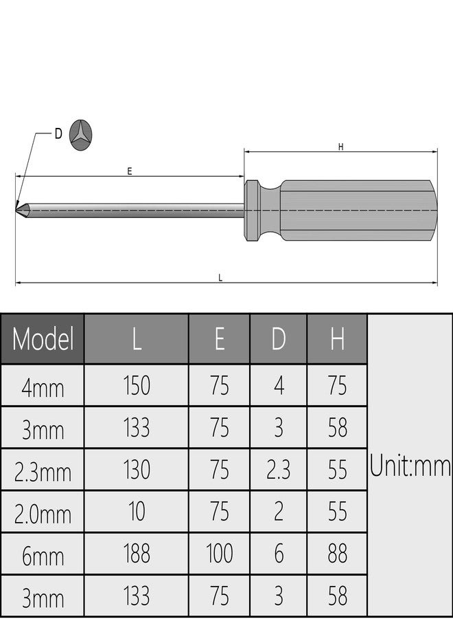 اتول مارت مفك براغي ثلاثي الأجنحة من يو تول مارت، طرف مغناطيسي على شكل حرف Y، 3 مم، عمود من الفولاذ الكربوني 75 مم، لجهاز تحكم ألعاب نينتندو، لإصلاح الهاتف - Image 5