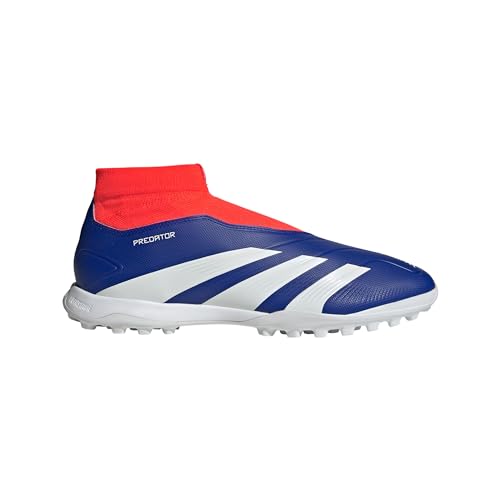 adidas League Laceless Turf Sneaker, Lucid Blue/White/Solar Red, 8 - Image 1