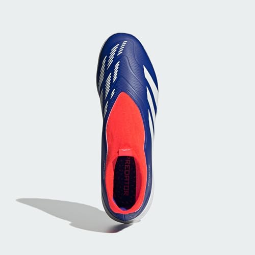 adidas League Laceless Turf Sneaker, Lucid Blue/White/Solar Red, 8 - Image 3