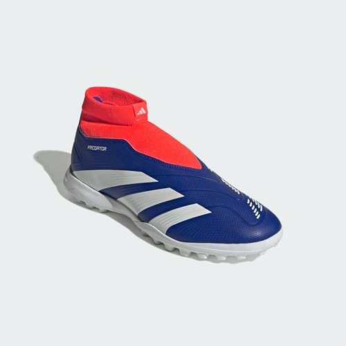 adidas League Laceless Turf Sneaker, Lucid Blue/White/Solar Red, 8 - Image 5