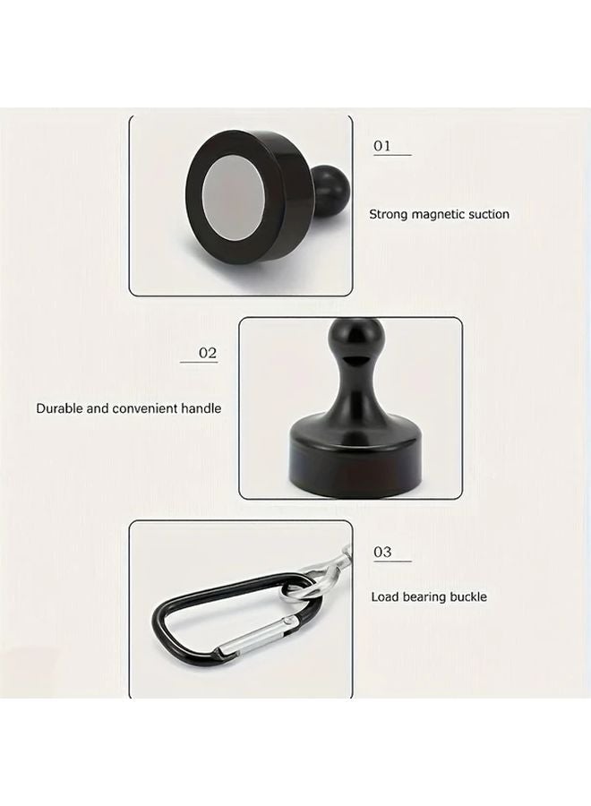 2pcs Magnetic Camping Hooks with Safety Lock for Tent Canopy Gear Outdoor Adventure - Image 4