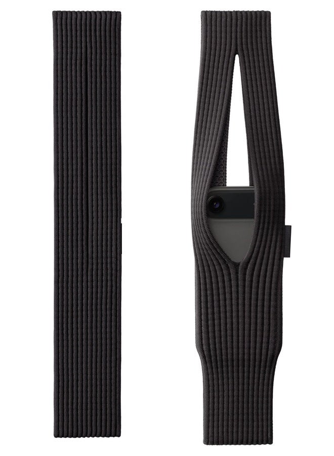 DAEVO Phone Pocket Holder and Mobile Phone Cover with 40 cm Shoulder Strap, 3D Knit Stretch Phone Pouch Crossbody Bag for iPhone and Samsung Galaxy, Soft Elastic Shock Absorbing Mini Phone Accessory - Image 1