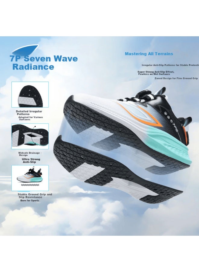 7-pe Boys' Running Shoes  Spring New Soft Sole Lightweight Breathable Mesh Sports Shoes For Big Kids - Image 2