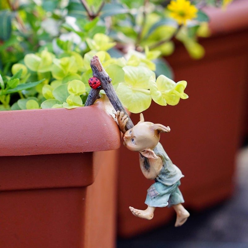 Top Collection 4383 Miniature Fairy & Terrarium Garden Pixie Flower Pot Hugger Statue, Small - Image 2