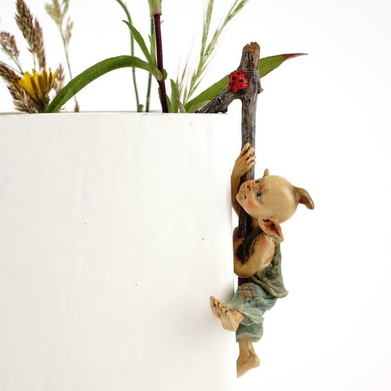 Top Collection 4383 Miniature Fairy & Terrarium Garden Pixie Flower Pot Hugger Statue, Small - Image 1