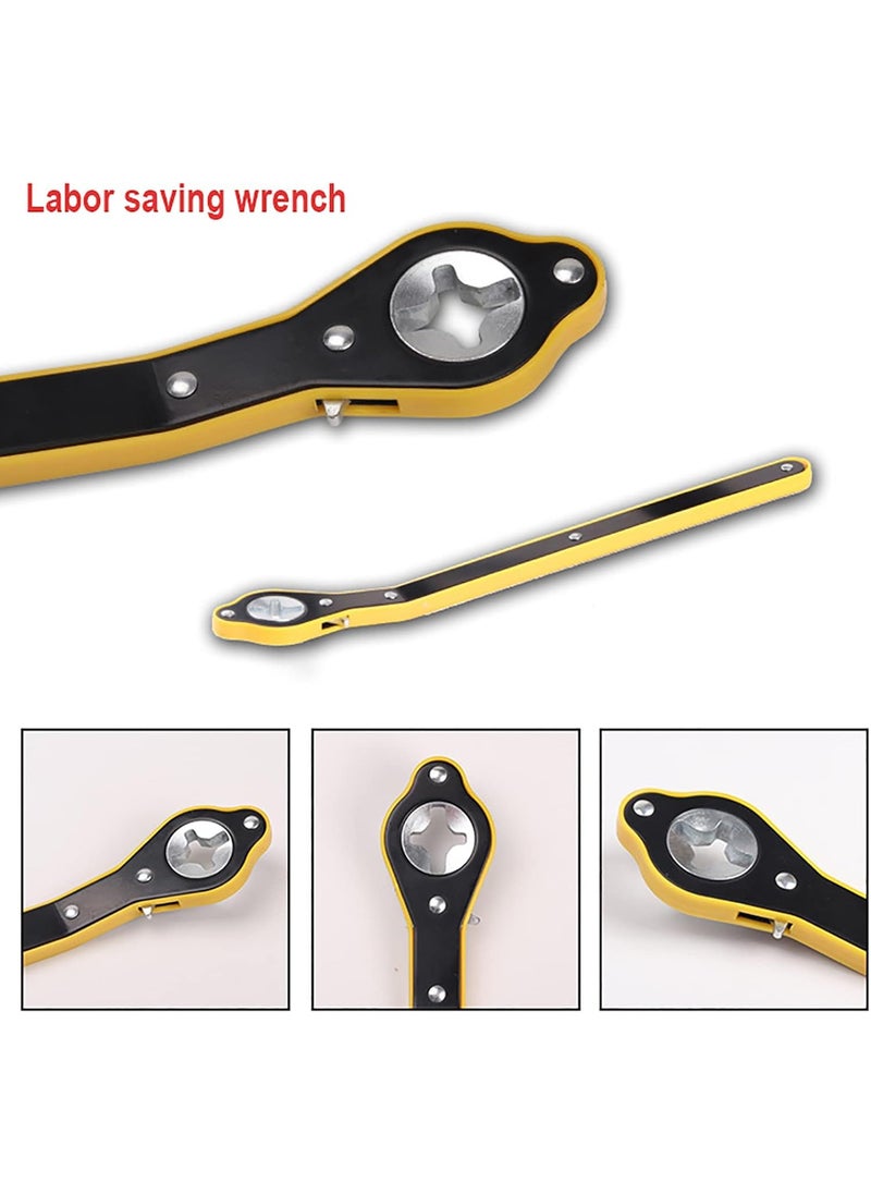 REWOP REWOP Universal Car Jack Ratchet Wrench 360 forward and reverse knob LaborSaving design Scissor Jack Lift Speed Handle Tool Jack Lug Handle Tool Tire Wheel Jack Wrench  - Image 3