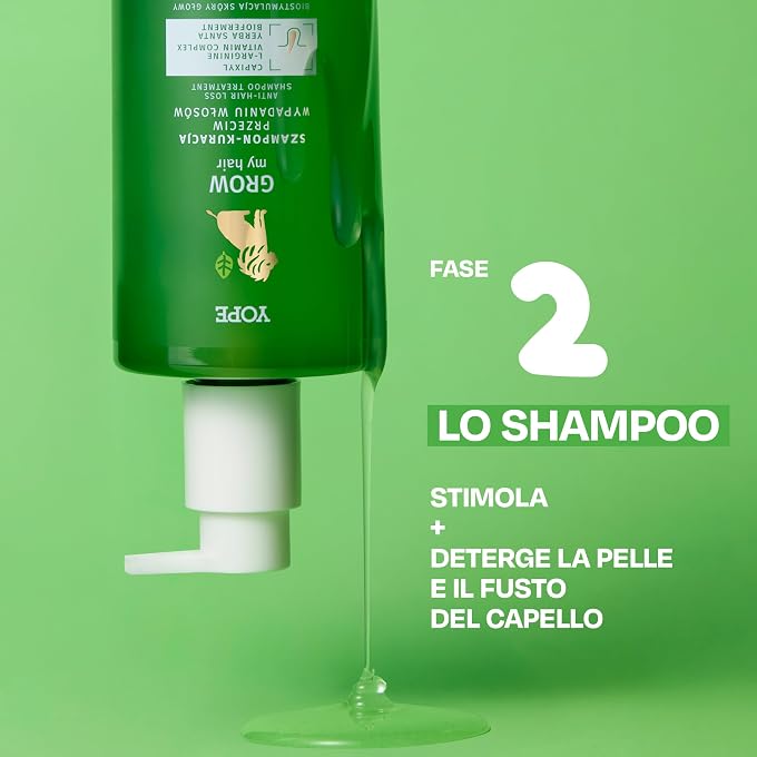 YOPE Hair Loss Shampoo | Play My Hair with Vitamins and L-Arginine | For Weak, Thin and Thin Hair | Natural, Vegan and Dermatologically Tested | 300 ml - Image 2