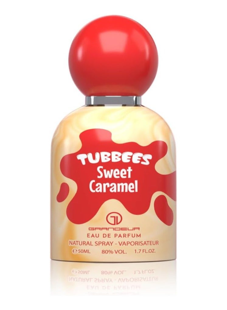 Grandeur Tubbees Perfume 50ML - SWEET CARAMEL  Unisex Kid-Friendly Gourmand-Inspired Fragrance - Image 1