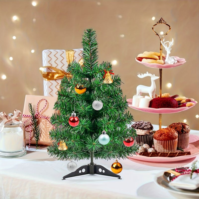60 Items 17 72 Inch 23 62 Inch Christmas Tree Artificial Lifelike Tree With Stand Lightweight Easy To Assemble Holiday Home Decor Indoor Outdoor Party Supplies Thanksgiving New Year - Image 4