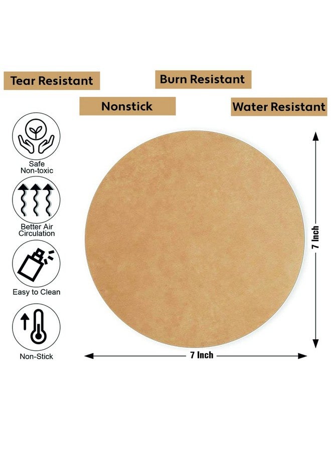 Oddy Ecobake Brown Cooking & Baking Paper Circles, 250 Unbleached & Chlorine Free Pre-Cut Rounds, Size 7 inch, Ideal for Baking Cakes, Best Suitable for Airfryer, Microwave, Oven & Steamer - Image 2