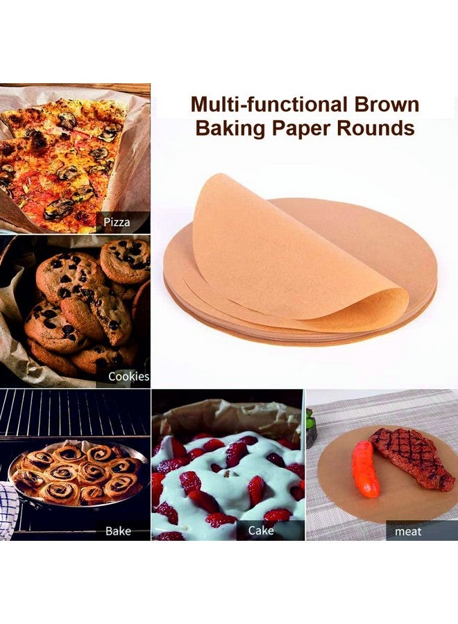 Oddy Ecobake Brown Cooking & Baking Paper Circles, 250 Unbleached & Chlorine Free Pre-Cut Rounds, Size 7 inch, Ideal for Baking Cakes, Best Suitable for Airfryer, Microwave, Oven & Steamer - Image 3