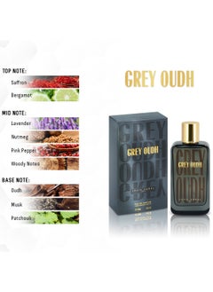 LOUIS VAREL Louis Varel, Grey Oudh EDP Unisex 100ml Perfume  - Image 5