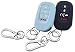 RUNZUIE 2Pcs 5 Buttons Silicone Key Fob Cover for 2026 2025 2024 2023 2022 Honda Civic Accord Pilot HRV CRV Sport SI EX EXL BlackMint Green - Image 2