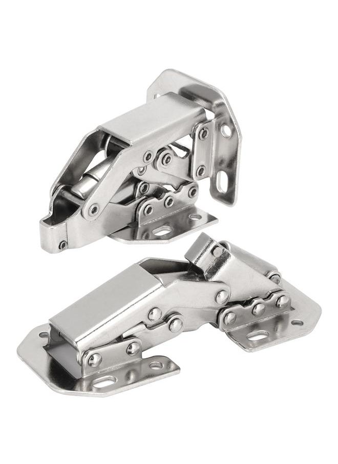 Thoraya 2Set Buffer Hinge Bridge Shaped Damping Hinge Set for Closet Cabinet Wardrobe Furniture  - Image 2