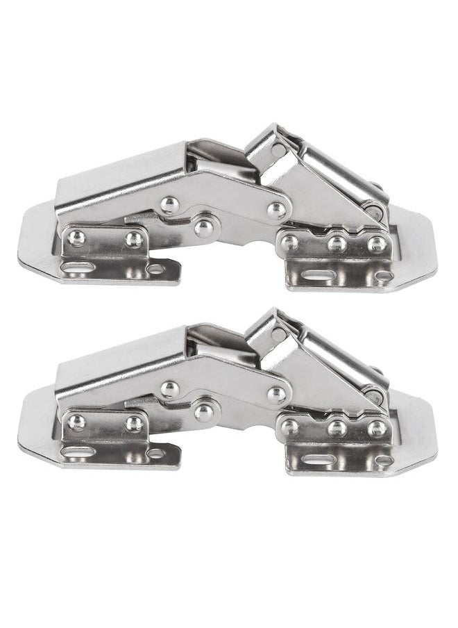 Thoraya 2Set Buffer Hinge Bridge Shaped Damping Hinge Set for Closet Cabinet Wardrobe Furniture  - Image 3