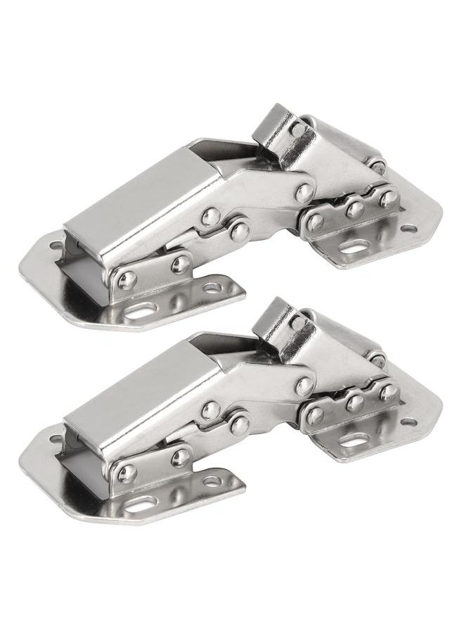 Thoraya 2Set Buffer Hinge Bridge Shaped Damping Hinge Set for Closet Cabinet Wardrobe Furniture  - Image 4