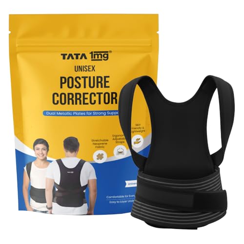 TATA 1mg Posture Corrector | Ergonomic Design with Dual Metallic Plates for Spine Alignment & Pain Relief - Image 1