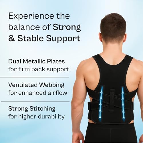 TATA 1mg Posture Corrector | Ergonomic Design with Dual Metallic Plates for Spine Alignment & Pain Relief - Image 3