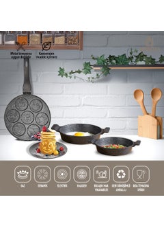 AMBOSS 3 Piece Sunday Emoji Pancake Pan Set  - Image 1