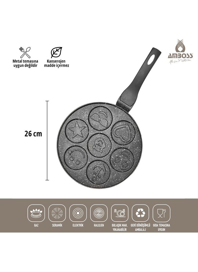 AMBOSS 3 Piece Sunday Emoji Pancake Pan Set  - Image 4
