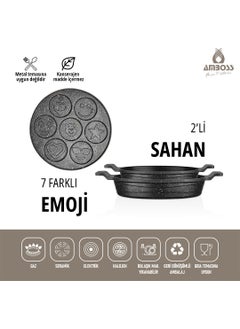 AMBOSS 3 Piece Sunday Emoji Pancake Pan Set  - Image 5