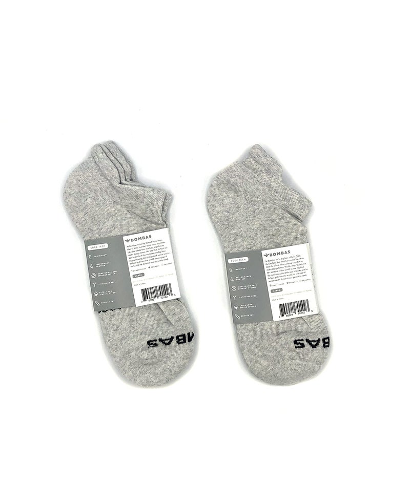 Bombas Women's Original Best Ankle Socks Solid Neon Tipping Osprey Grey (Medium size (size 8-10.5)) - Image 3