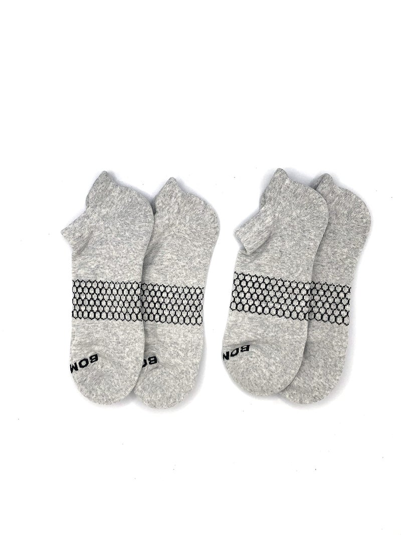 Bombas Women's Original Best Ankle Socks Solid Neon Tipping Osprey Grey (Medium size (size 8-10.5)) - Image 5
