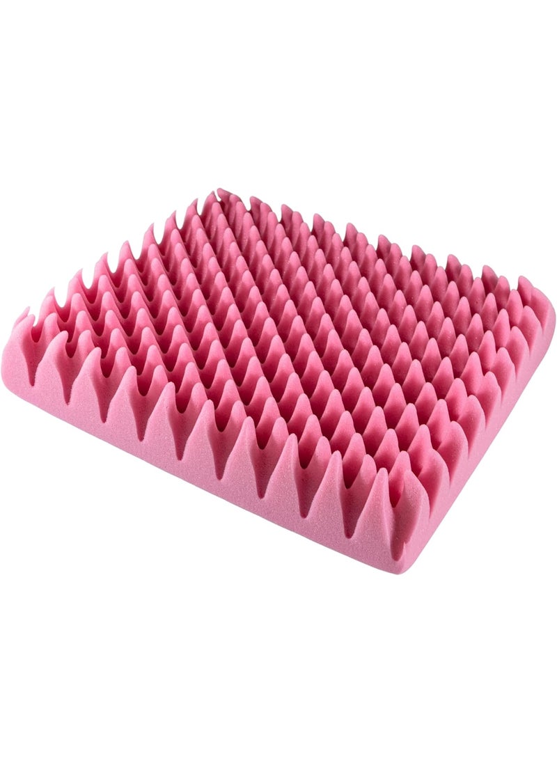 Vakly Convoluted Foam Egg Crate Seat Cushion 4 Inch Thick Pillow 18x16x4 Inches For Added Padding and Comfort on a Wheelchair Car or Office Chair  Chair Pad Measures 18 Wide x 16 Deep x 4 Thick  - Image 1