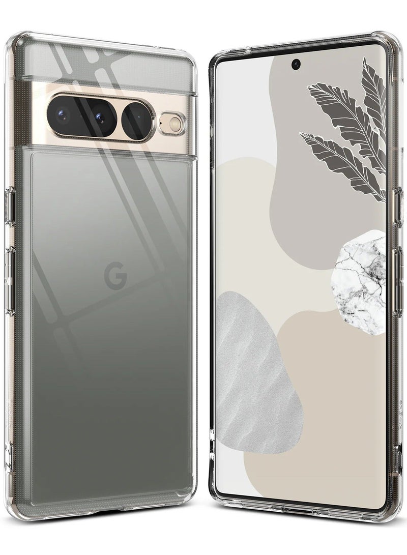 Crystal Clear Transparent Phone Case Google Pixel 7 Pro – Slim Ulta Thin Hard TPU Shockproof Cover, Anti-Yellowing Crystal Clear Protective Back Case with Camera Protection - Image 1