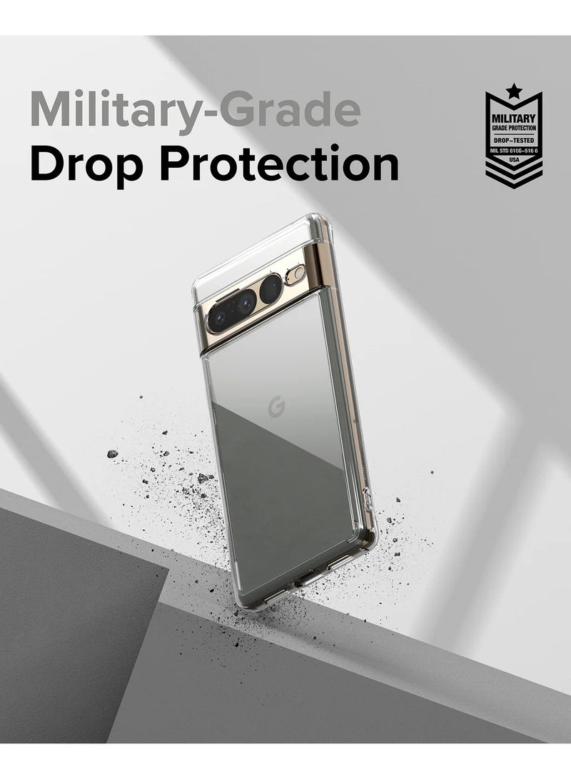 Crystal Clear Transparent Phone Case Google Pixel 7 Pro – Slim Ulta Thin Hard TPU Shockproof Cover, Anti-Yellowing Crystal Clear Protective Back Case with Camera Protection - Image 4