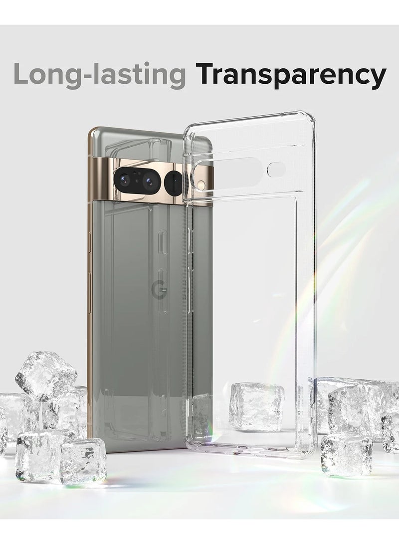 Crystal Clear Transparent Phone Case Google Pixel 7 Pro – Slim Ulta Thin Hard TPU Shockproof Cover, Anti-Yellowing Crystal Clear Protective Back Case with Camera Protection - Image 3