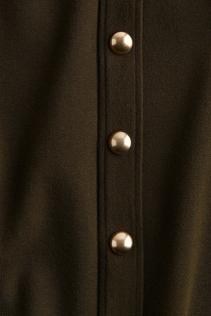 H&M Button-front fine-knit skirt