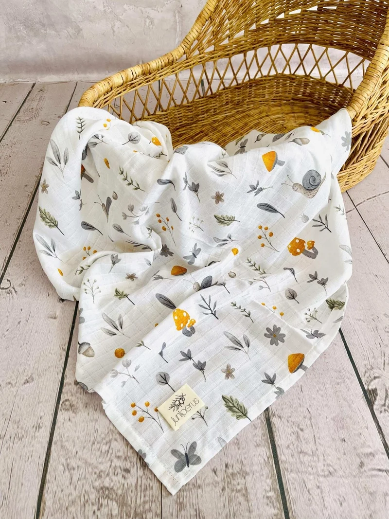juniperus 3 Pieces 110X110 Multi-Purpose Muslin Cloth Cover Blanket