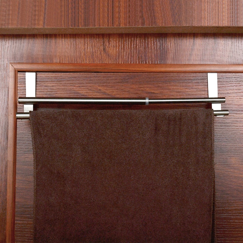 Bathroom Freely Retractable Double Towel Bar Stainless Steel Storage Wall Mount Rack Movable Shower Shelf - Image 3