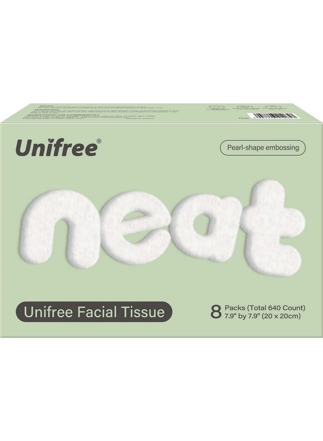 UNIFREE Facial Towels I Towelettes I Dry Wipes I Makeup Remover I Facial Tissues I Onthego Convenient Pack (640 Count)  - Image 1