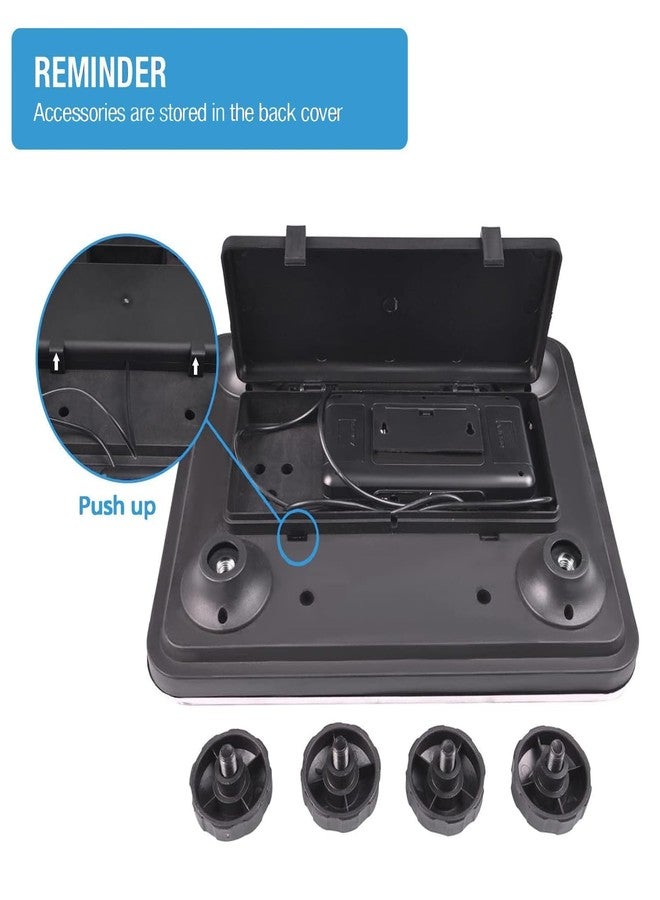 Surmount Way SurmountWay Shipping Scale 660lbs LCD Digital Platform Heavy Duty Portable Stainless Platform for Postal Shipping Scale Industrial Floor Scale W/ 14"X 12" - Image 3