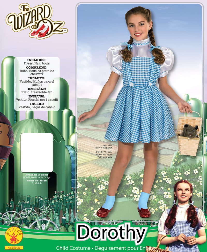 Rubies The Wizard of Oz: Dorothy Costume for Kids, Girl's Large - Image 5