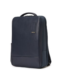 Mokobara MOKOBARA The Element Backpack | Laptop Up to 15.6 Inches, 18L Capacity | Durable Nylon and Vegan Leather, Water Resistant | Ideal for Travel, Office, Students | Ergonomic, Padded Straps | Blue  - Image 1