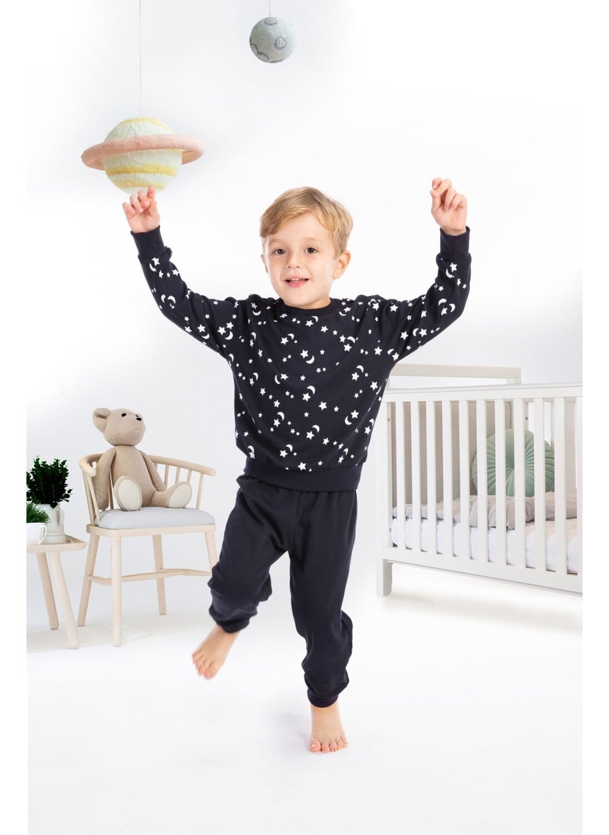 Sky 2 Yarn Interlock Crew Neck Children's Pajama Set - pzsku/Z686C1D61E2145427DE6FZ/45/_/1731183169/5e6f2978-fade-4b79-b27a-97ecc7d125b9